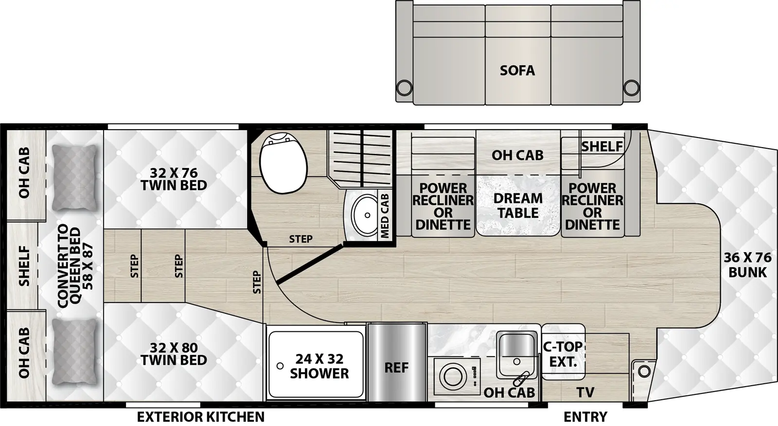 Cross Trail 26TB Floorplan